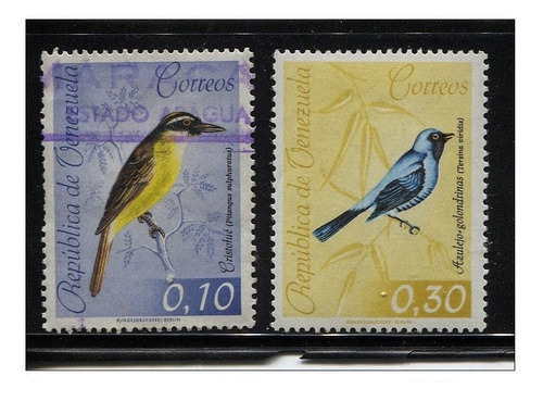 Imagen 1 de 7 de Estampillas Venezuela 1962 - Aves Venezolanas