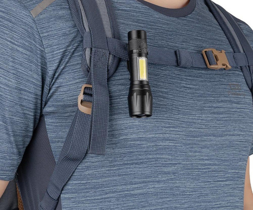 Imagem 3 de 6 de Mini Lanterna Tática Police Usb Recarregável Profissional