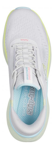 Zapatilla Mujer Skech Cloud Gris Skechers