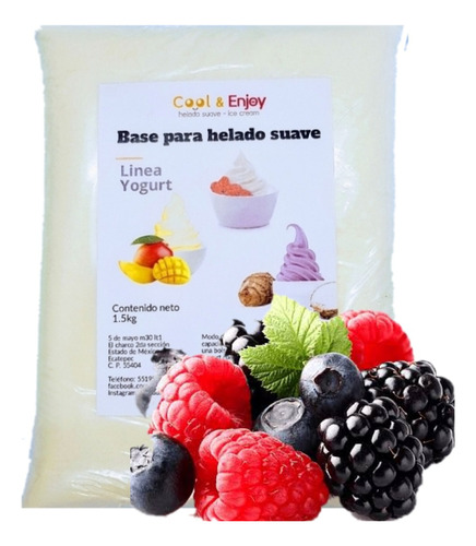 Base Para Helado Suave Por Bolsa, Cool And Enjoy 