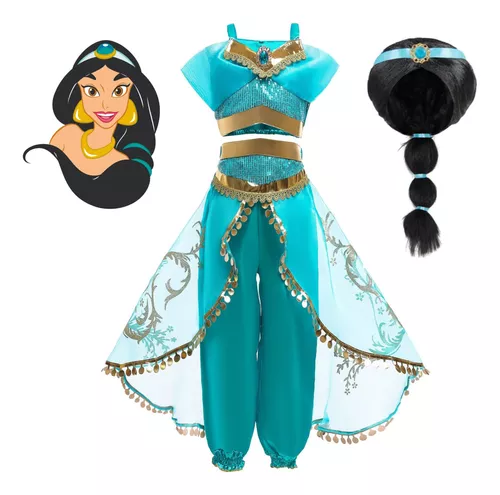 Disfraz Talla (12, 14) Para Mujer Vestido De Princesa Jazmin