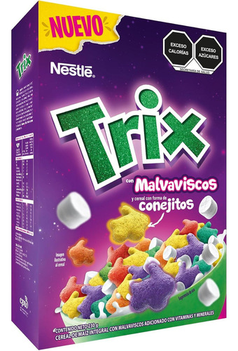 3 Pza Cereal Trix Sabor Marshmallow, 230 G