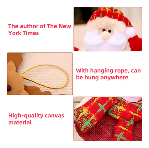 Muñecos De Fieltro Para Decoración De Árbol De Navidad, 8 Un