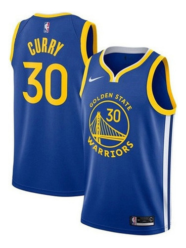 Jersey Stephen Curry Golden State Warriors Azul Size L