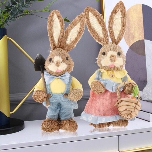 4 Uds. De Paja De Pascua 35cm Suministros De Fiesta