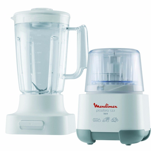 Licuadora + Picadora 123 Moulinex 750w Cuchillas Inox Ad6021