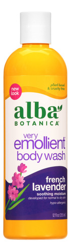 Alba Botanica Very Emollient French Lavender Body Wash, 12 O