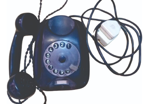 Antiguo Teléfono De Baquelita Siemens - Antiguedades