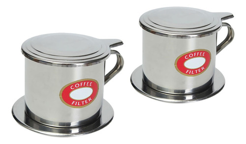 Imagen 6 de 6 de Infusor Filtro De Café Vietnamita De Acero Inoxidable 50ml