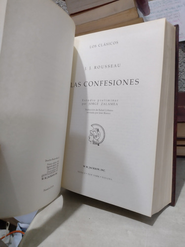 Los Clásicos J J Rousseau Las Confesiones (Usado)