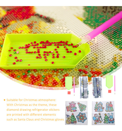 Pegatinas Navideñas Para Nevera Con Diseño De Animales, 2 Ju