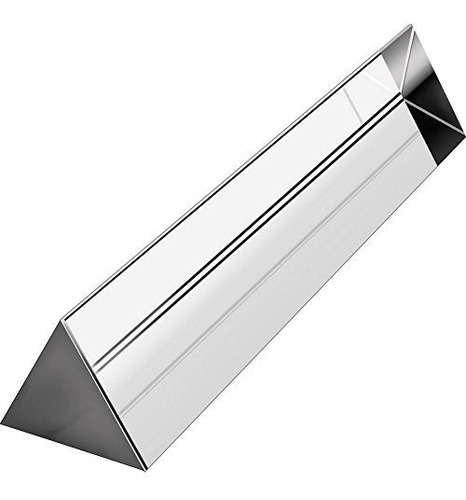 Prisma Triangular De Cristal Optico, 6.0 In, Arcoiris Para F