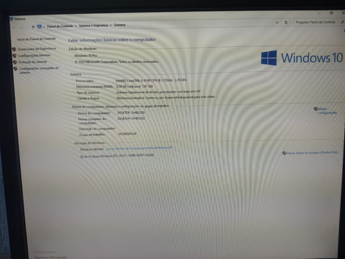 Cpu Computador I3 Da Sexta Geração 8 Ram