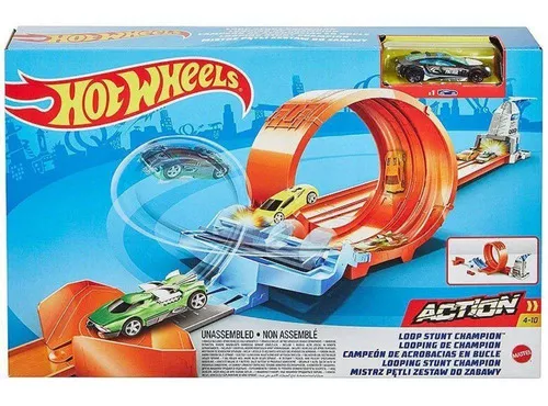 Pista De Carrinhos Hot Wheels Campeonato De Looping Mattel