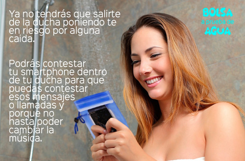 Bolsa Contra Agua Con Triple Sello Para Smartphone Hermetica