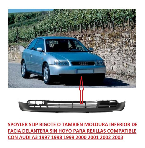 Spoyler Facia Delantera Audi A3 1998 1999 2000 2001 2002 2003 96 97 98 99 00 01 02 03 Spoiler