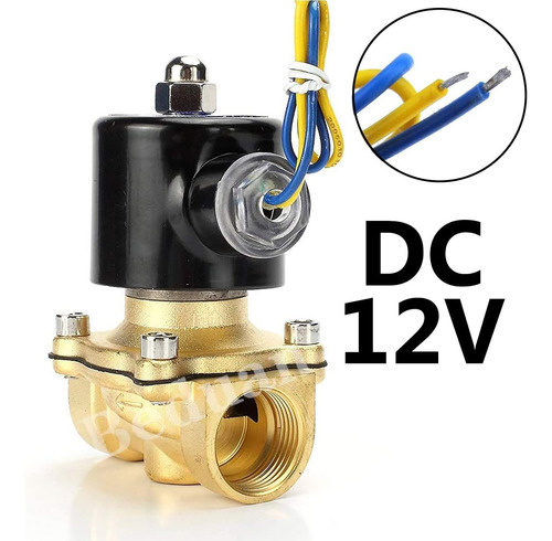 Dc 12v Solenoide Eléctrico Válvula Interruptor Agua Aire 1/2