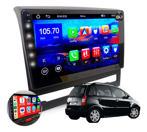 Central Multimídia Mp5 Fiat Idea 2006 À 2011 + Câmera Ré