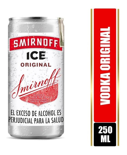 Vodka Smirnoff Ice Lata X4 - L a $28