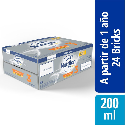 Imagen 5 de 6 de Leche Nutrilon Profutura 3 X Pack De 24 Bricks 200ml