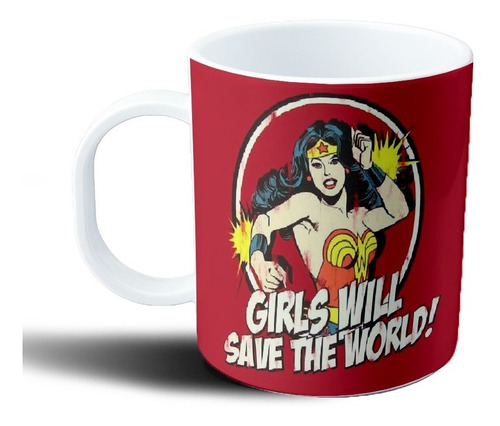 Taza De Plastico - Mujer Maravilla (varios Modelos)