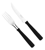 Comprar Set X24 Cuchillo Tenedor New Kolor Tramontina Negro Azul