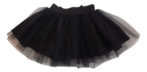 Imagem 2 de 4 de Saia Infantil Menina Tutu Preta Yoyo .ale.