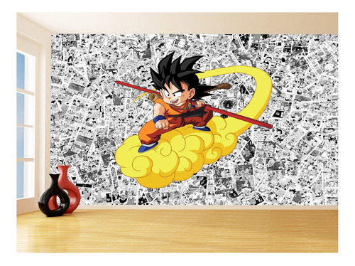 Papel De Parede Dragon Ball Goku Página Manga 3,5m Dbz527