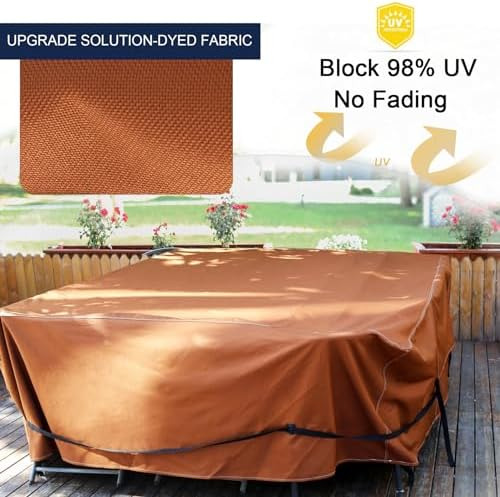 Nettypro Funda Cuadrada Para Mesa De Patio De 80 X 80 Pulgad