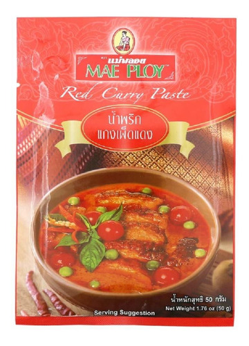 Pasta De Curry Rojo Mae Ploy 50g
