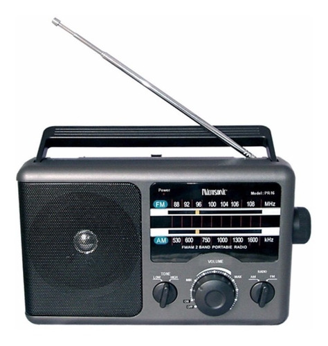 Radio De Mesa Microsonic Am- Fm Corriente Pilas Audio