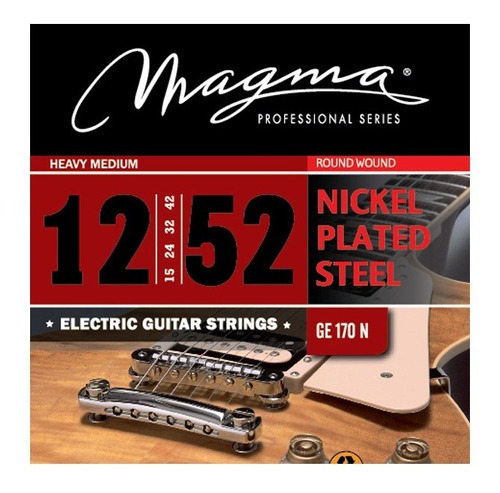 Encordado Para Guitarra Electrica Magma 12-52 Ge170n