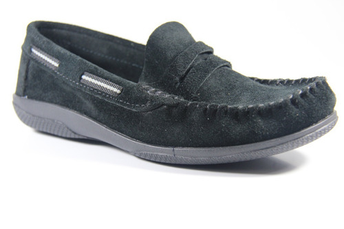 Zapato Infantil Klivers De Gamuza Negro 35 Al 40