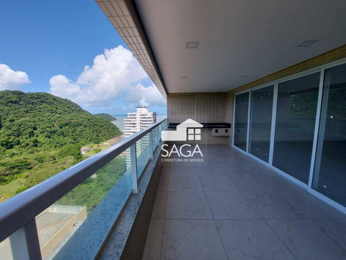 Imagem 1 de 30 de Uma Das Melhores Vistas Da Cidade! Apartamento Com 3 Dormitórios À Venda, 147 M² Por R$ 1.550.000 - Canto Do Forte - Praia Grande/sp - Ap4000