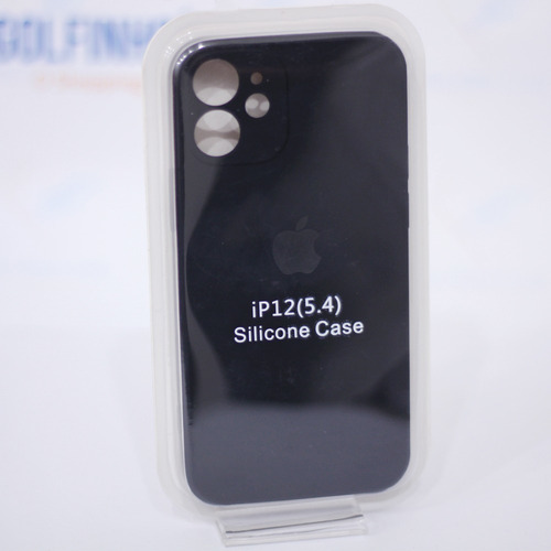 Capa Capinha Silicone Para iPhone 12 Mini Preto