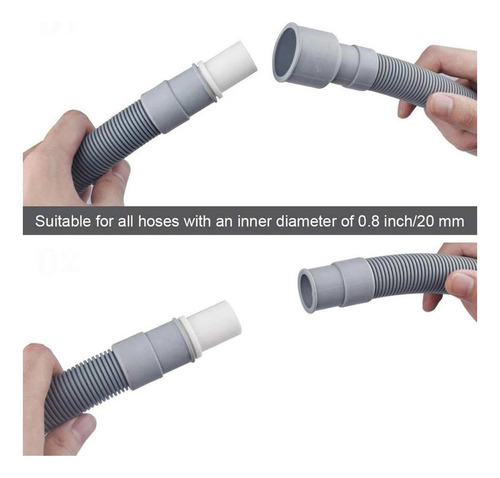 Kit De Extensión De Manguera De Desagüe Para Lavadora De