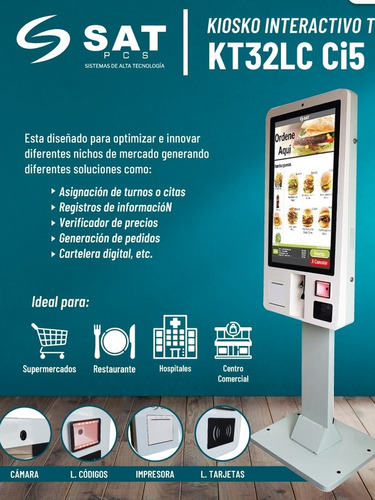 Kiosco Interactivo Sat Touch 21 Imp Scn