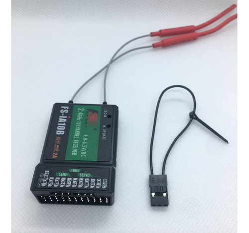 Receptor Rc Flysky Fs-ia10b De Doble Antena 10 Canales