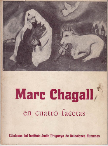 Arte Marc Chagall En 4 Facetas Uruguay 1969 Pintura Escaso