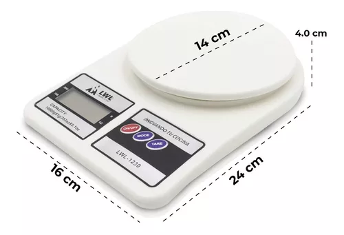 Bascula Digital Gramera De Cocina Pesa De 1 Gramo A 10 Kilos