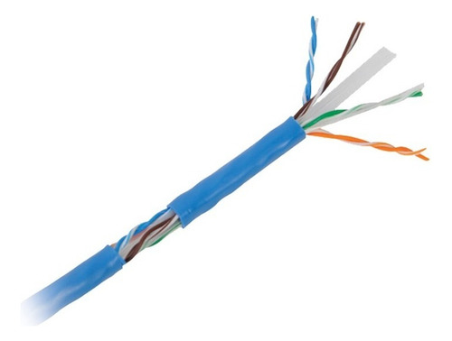 Bobina De Cable Linkedpro 305 M Cat6a Color Azul