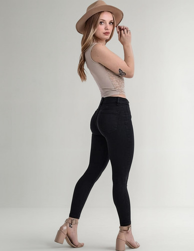 Jean Mujer Elastizados Cintura Alta Jeans Levanta Cola