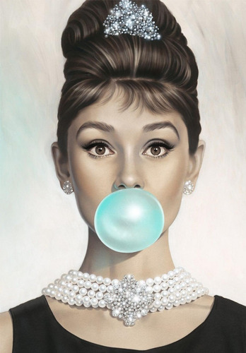 Quadro Placa Poster Audrey Hepburn Bonequinha De Luxo 