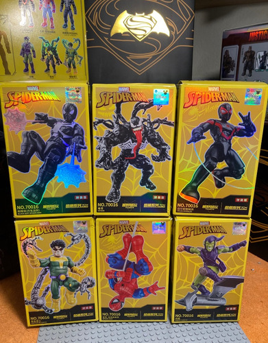 Marvel Spider Man Mini Figuras Armables Colección (Usado)