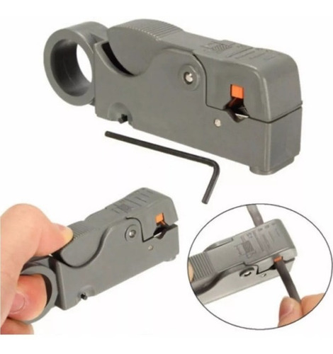 Imagen 3 de 12 de Pela Cable Coaxial + Ponchadora Compresion Coaxial