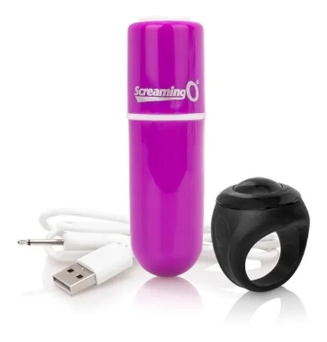 Bala Vibradora Inalambrica Usb Con Control Vooom! 10 Func Color Purple