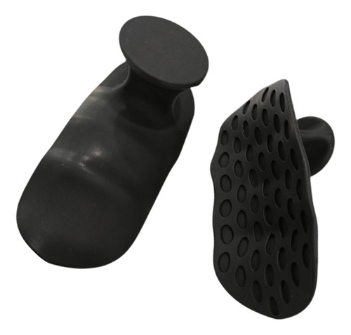 2x Agarres De Levantamiento De Pesas Almohadillas Negro