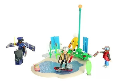 Imagen 4 de 7 de Playmobil 70634 Persecución En Skate Volver Al Futuro
