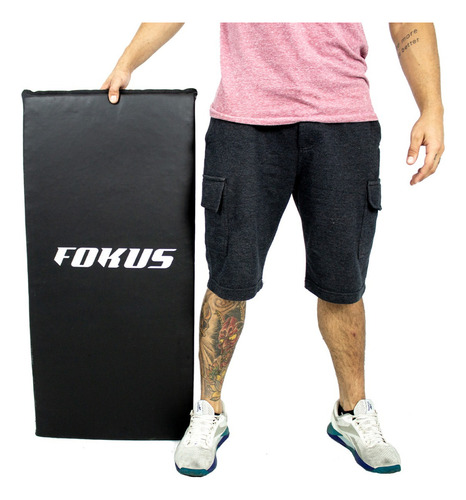 Colchonete Para Treino Academia Yoga Pilates 90 X 45 X 3cm Cor Preto