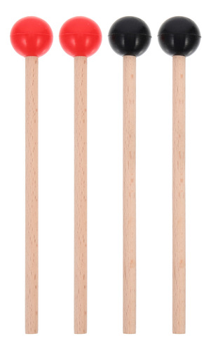 Martillo De Marimba Glockenspiel, Mazo De Madera, 2 Pares